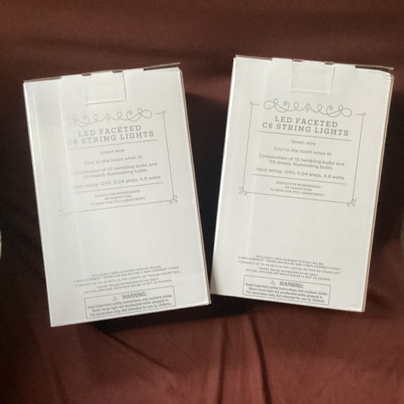 Wondershop Christmas LED Faceted C6 String Multi-Color Twinkling Lights Bundle - Picture 5 of 10